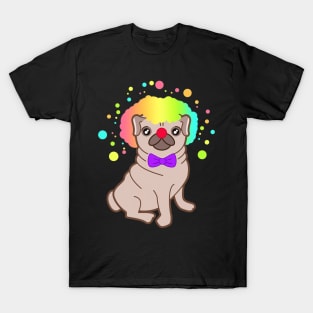 Pug dog in a clown costume T-Shirt